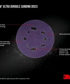 3M Ultra Durable 5 inch Power Sanding Discs 10PK -Tools Sales 100000000012821 2