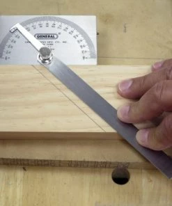 General Tools 17 ANGLE-IZER® Square Head Stainless Steel Angle Protractor, 0 to 180 Degrees -Tools Sales 1020128 3