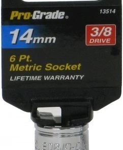 Pro Grade Metric 3/8" Drive 6 Point Socket