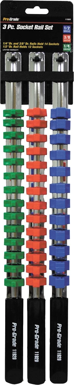Pro Grade 3 Pc Socket Rail Set 3 Pro Grade 3 Pc Socket Rail Set