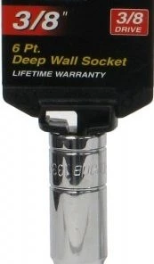 Pro Grade Standard 3/8" Drive 6 Point Deep Well Socket