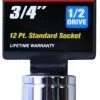 Pro Grade Standard 1/2" Drive 12 Point Socket