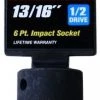 Pro Grade Standard 1/2" Drive 6 Point Impact Socket 1 Pro Grade Standard 1/2" Drive 6 Point Impact Socket -Tools Sales 10751914 1