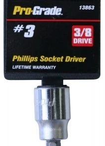 Pro Grade 3/8" Drive Phillips Socket