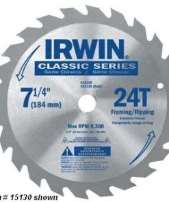 Irwin Tools 15130 Classic Series Circular Saw Blade
