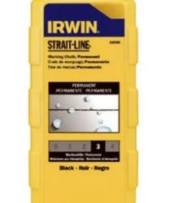 Irwin Strait-Line Permanent Black Marking Chalk, 8 Oz.