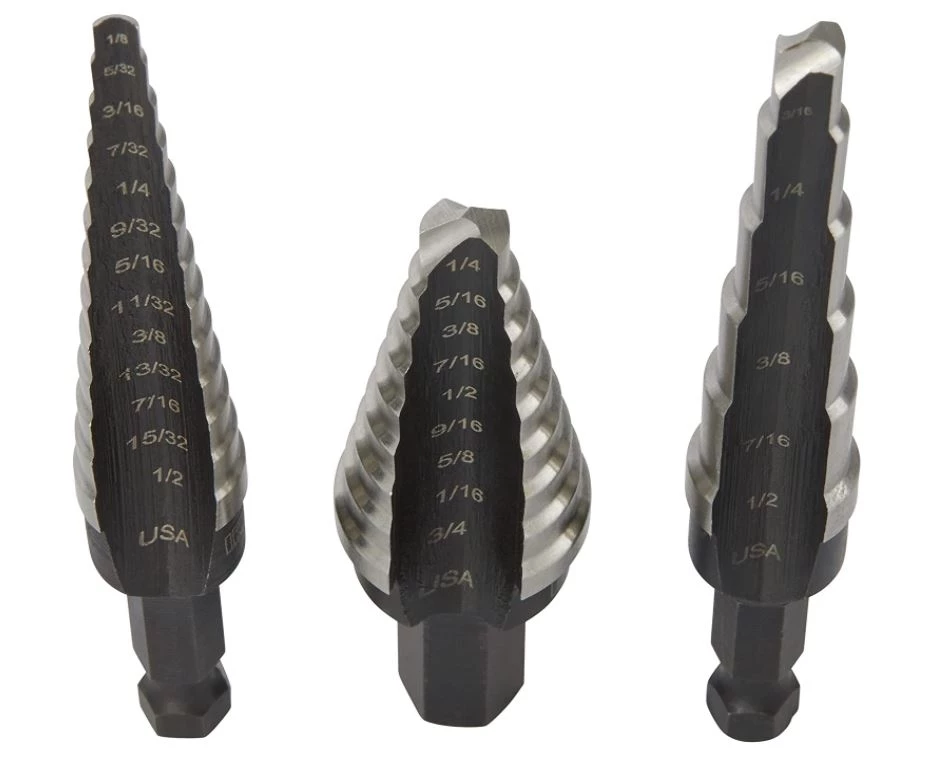 Irwin Step Drill Bit Set, 3-Piece 3 Irwin Step Drill Bit Set, 3-Piece