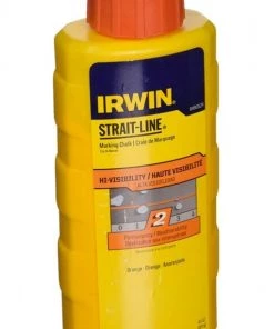 Irwin Strait-Line High-Visibility Orange Marking Chalk, 8 Oz.