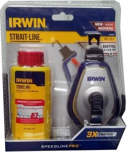 Irwin Tools Speed-Line Pro Chalk Reel & Red Chalk Combo
