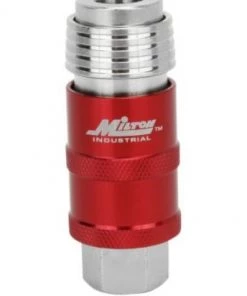 Milton 5 In ONE™ Universal Safety Exhaust Quick-Connect Industrial Coupler, 1/4" Female