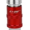 Milton 5 In ONE™ Universal Safety Exhaust Quick-Connect Industrial Coupler, 1/4" Male NPT Single -Tools Sales 11240518