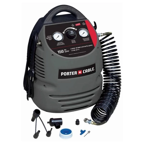 Porter Cable 150 psi 1.5 gal Oil-Free Compressor 3 Porter Cable 150 psi 1.5 gal Oil-Free Compressor