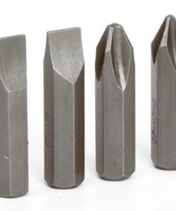 Master Mechanic 4 Piece Hand Impact Driver Insert Bit Set - 5/16" Hex Drive