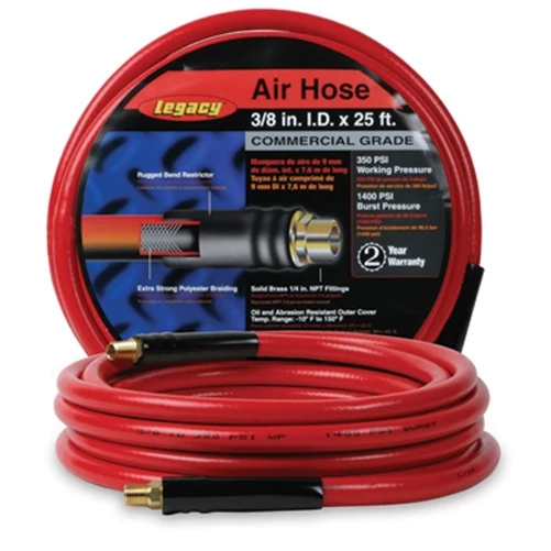 Legacy Flexzilla Air Hose - 25 Ft. 3/8" 3 Legacy Flexzilla Air Hose - 25 Ft. 3/8"