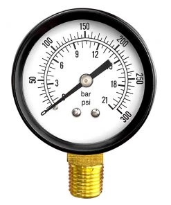 Black Diamond BD032-0025RP 2inch, 1/4" NPT 300 PSI Gauge