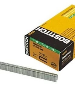 Bostitch 18 Gauge 1/2-Inch Crown Finish Staple, 7000-Pack