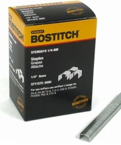 Bostitch Power Crown Staples, 1/4 In, 6000-Pack