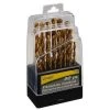Titan 22-Piece Titanium-coated Steel Drill Bit Set -Tools Sales 27510159 1