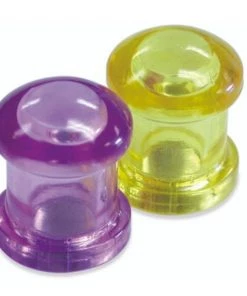 Master Magnetics Purple/Yellow Round Magnetic Push Pin (10-Pack)