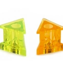 Master Magnetics Orange/Green Triangle Magnetic Push Pins (10-Pack)