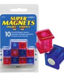 Master Magnetics Blue/Pink Magnetic Squares (10-Pack)