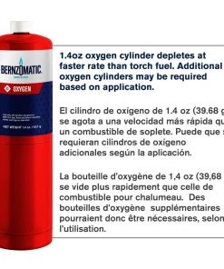Bernzomatic OX9 1.4 oz. Oxygen Torch Cylinder -Tools Sales 304179 2