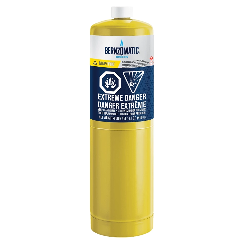 BernzOmatic 14.1 OZ. MAP-PRO™ Hand Torch Cylinder 3 BernzOmatic 14.1 OZ. MAP-PRO™ Hand Torch Cylinder