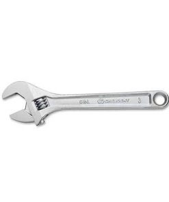 Apex Tools 8" Chrome Finish Adjustable Crescent Wrench