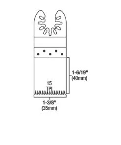 Genesis 1-3/8" Precision Flush Cut Blade -Tools Sales 37750066 3