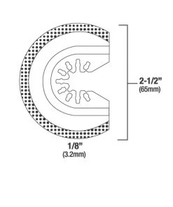 Genesis 1/8" Grout Removal Blade -Tools Sales 37750076 3