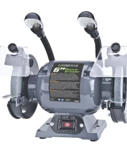 Genesis 6” Bench Grinder With Lights