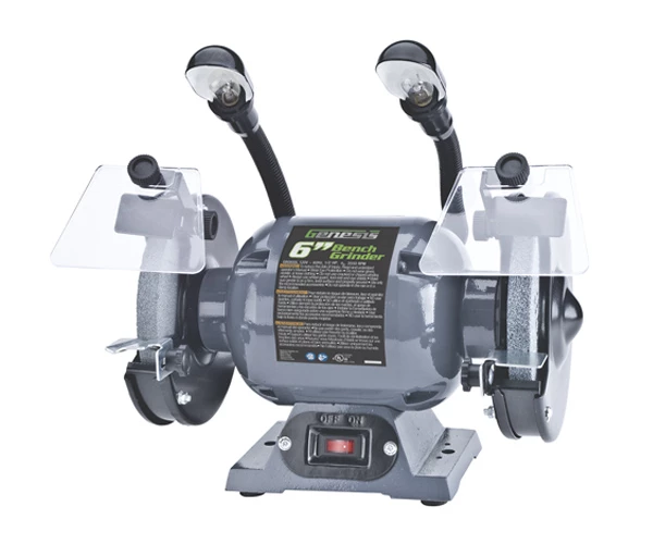 Genesis 6” Bench Grinder With Lights 3 Genesis 6” Bench Grinder With Lights