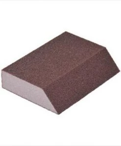 3M Hand Sanding Angled Sanding Sponge - Fine - 4 7/8in x 2in