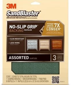 3M SandBlaster Assorted Sandpaper 9" x 11" Sheets