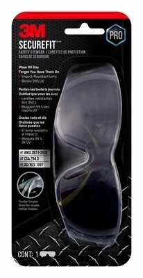 3M SecureFit™ 400 Safety Eyewear - Gray 4 3M SecureFit™ 400 Safety Eyewear - Gray - Image 2
