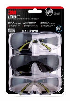 3M SecureFit™ 400 Safety Eyewear - 3 Pack Multi 6 3M SecureFit™ 400 Safety Eyewear - 3 Pack Multi - Image 4