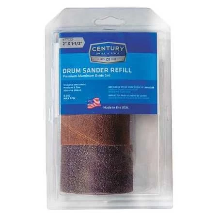 Century Sanding Drum 2"X 1-1/2"Refill 3 Century Sanding Drum 2"X 1-1/2"Refill