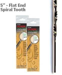 Scroll Saw Blade - Flat End Spiral Tooth - SP46800 - 5in
