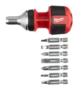 Milwaukee 8-in-1 Compact Ratcheting Multi-bit Driver -Tools Sales 48 22 2330 3
