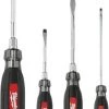 Milwaukee Cushion Grip Screwdriver Kit - 4 PC -Tools Sales 48 22 2884 1
