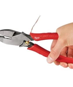 Milwaukee 9" Comfort Grip High Leverage Lineman's Pliers w/Crimper -Tools Sales 48 22 6100 2
