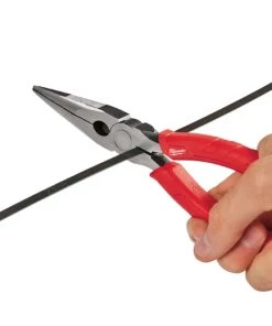 Milwaukee 8" Comfort Grip Long Nose Pliers -Tools Sales 48 22 6101 4