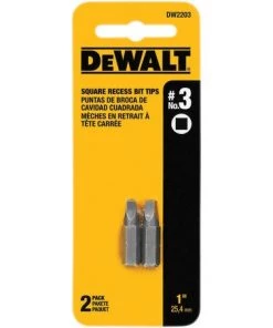DeWalt Square Recess Bit Tips