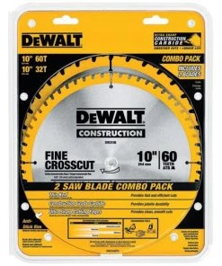 DeWalt Large Diameter Construction Saw Blades 10" Combo Pack