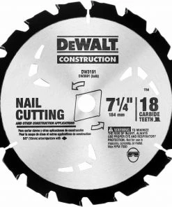 DeWalt 7 1/4" 18T Nail Cutting Circular Saw Blade