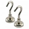 Master Magnetics Grade 42 Neo Magnet Hook, 18 lb. (2-Pack)
