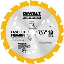 DeWalt 7 1/4" Carbide Thin Kerf Circular Saw Blade