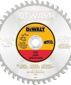 DeWalt 7-1/4" 48T Ferrous Metal Cutting Blade 5/8" Arbor