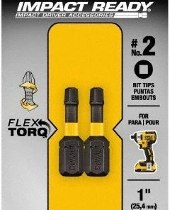 DeWalt 1 in Flextorq Screwdriving Bit SQ2 Tip