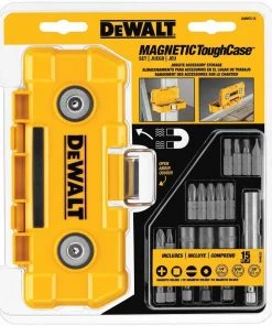 Tools Sales 20 DeWalt 15 pc Magnetic Toughcase